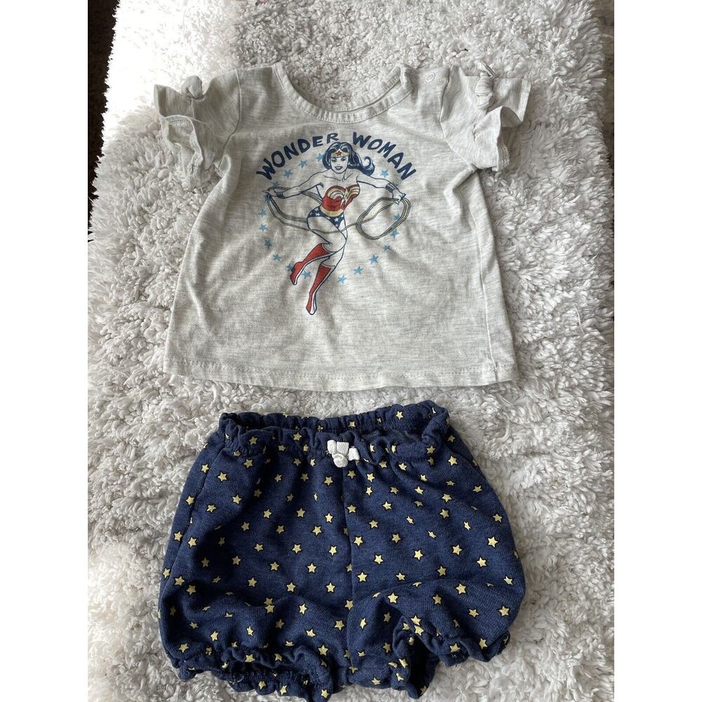 Wonder Woman toddler girl sz. 18 month two piece outfit. Cute, great shape